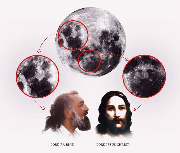 Syedna Riaz Ahmed Gohar Shahi Picture on moon